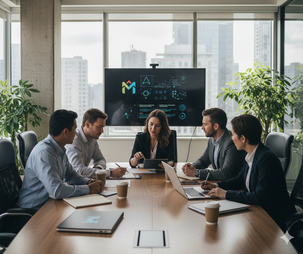 people around meeting table